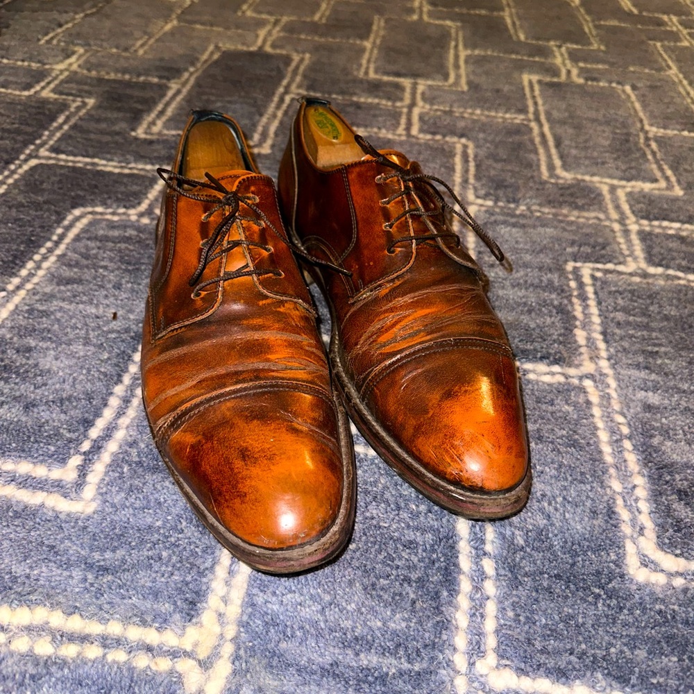3 Pairs of Johnston & Murphy Brown Dress Shoes Size 9.5/10